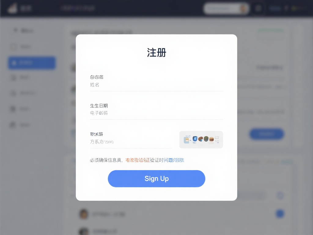 填写个人信息：在首页找到“注册”或“Sign&nbsp;Up